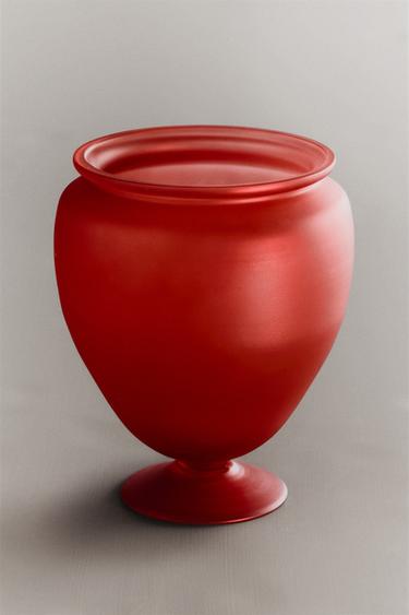 IRIDESCENT GLASS VESSEL I COLIN KING - Red by Zara