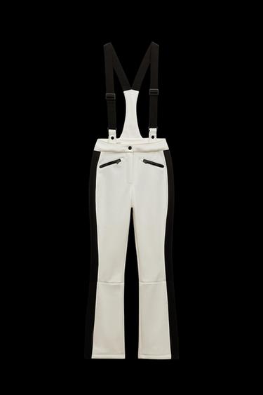 Zara RECCO® TECHNOLOGY WATER RESISTANT AND WIND PROTECTION FLARED PANTS SKI COLLECTION - Black / White - Image 0