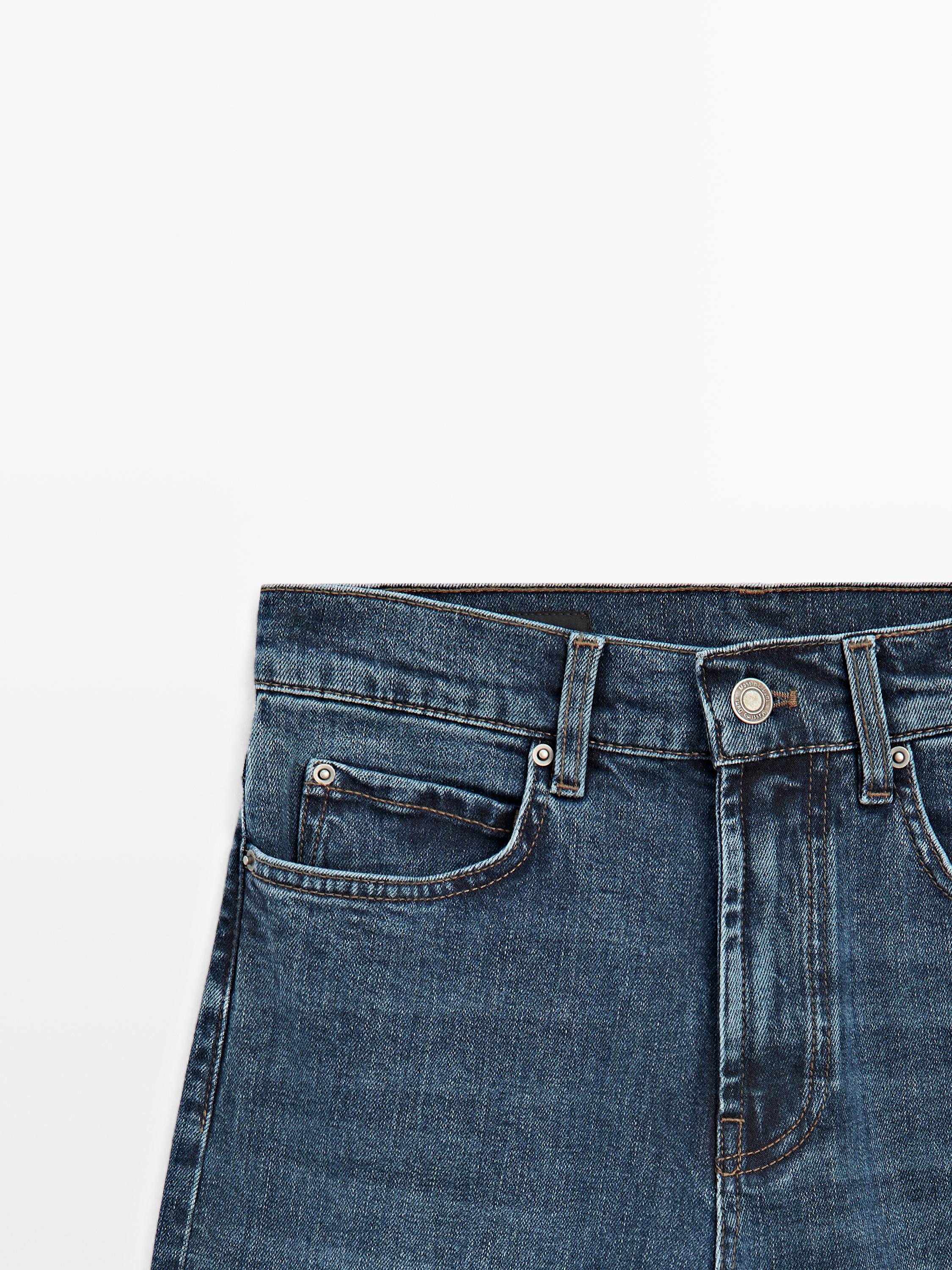 Jean straight taille moyenne