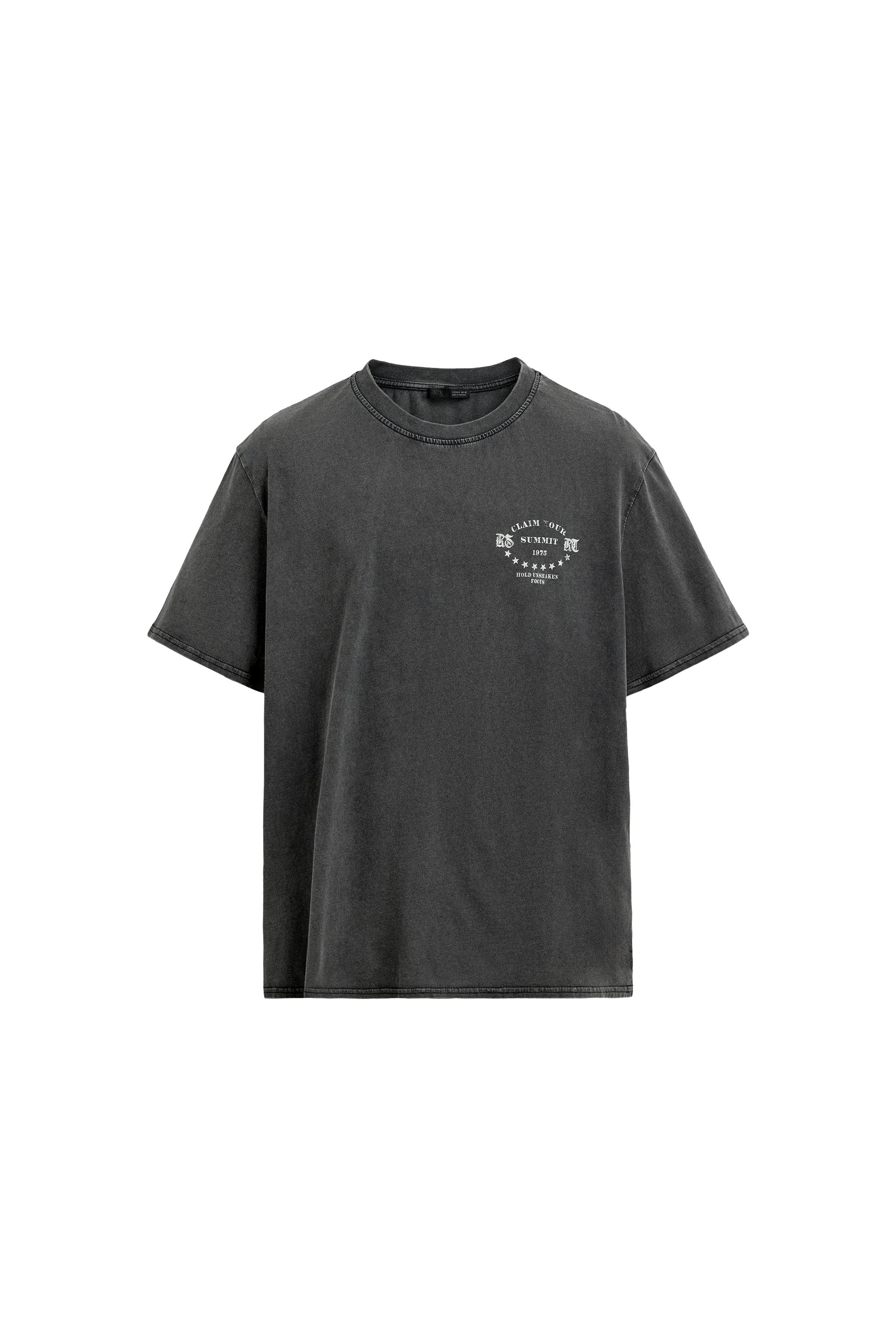 SOLUK GÖRÜNÜMLÜ BASKILI T-SHIRT