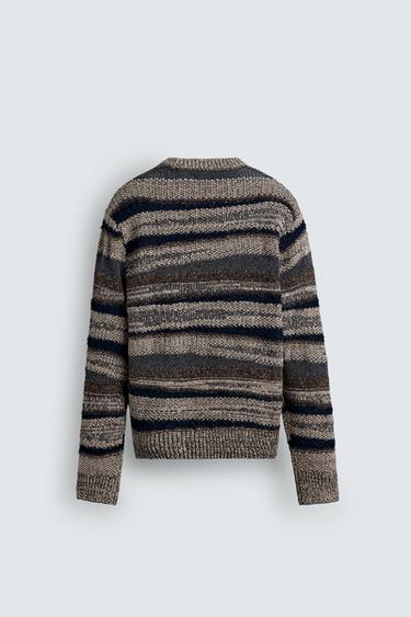PULL EN JACQUARD À RAYURES - rayures de Zara - Image 6