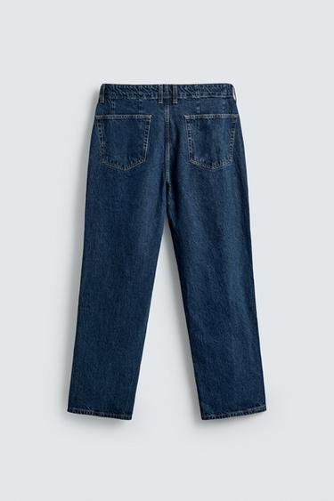 PANTALON DENIM CHINO STRAIGHT FIT - Bleu de Zara - Image 7