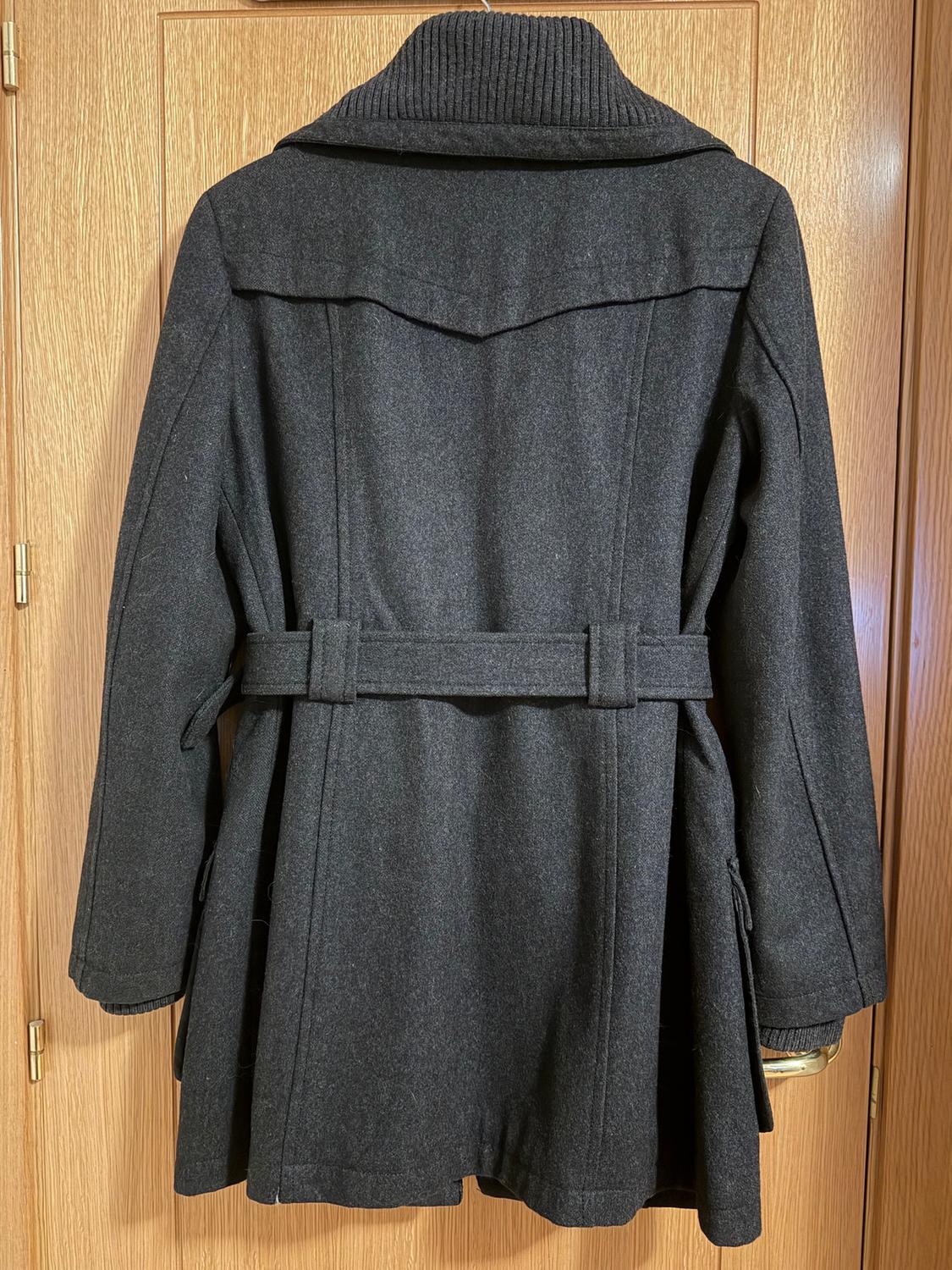 CHAQUETÓN DE PAÑO CON CUELLO DE PUNTO. - Image 2