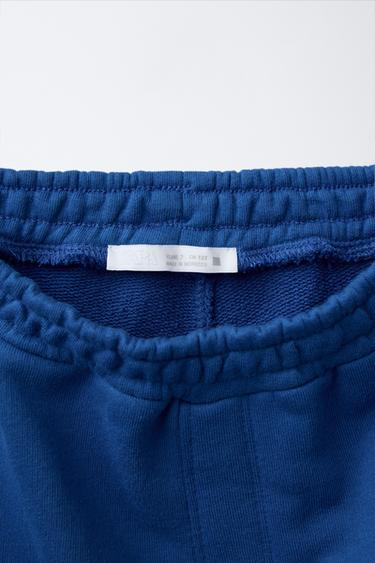 PANTALON DE JOGGING À INSCRIPTION - Bleu de Zara - Image 3