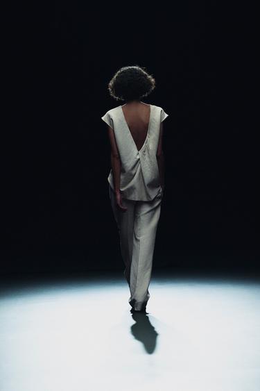 ZW COLLECTION OPEN BACK TOP - Sand by Zara - Image 4