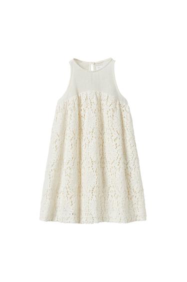 CONTRAST LACE DRESS