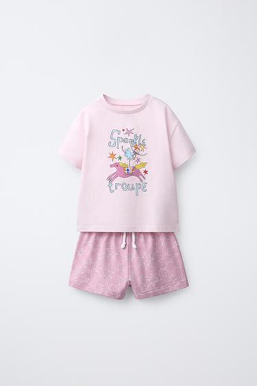 2-6 AÑOS/ PIJAMA ESTAMPADO CIRCO BAILARINA - Rosa de Zara