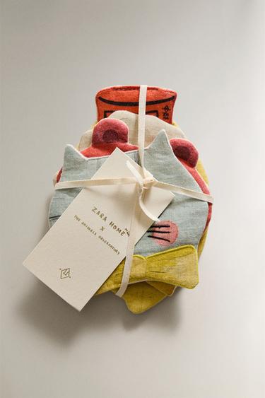 LOT DESSOUS DE VERRE ENFANTS FORMES X THE ANIMALS OBSERVATORY (LOT DE 4) - Multicolore de Zara - Image 3