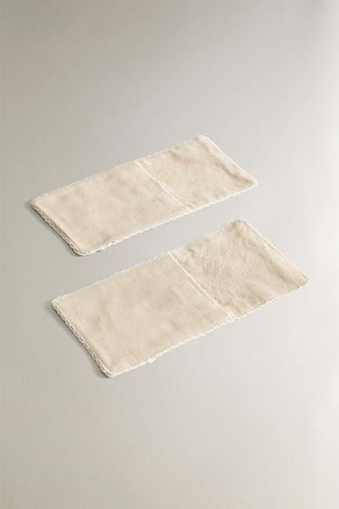 LOT RANGE-COUVERTS COTON (LOT DE 2) - Beige clair de Zara - Image 1