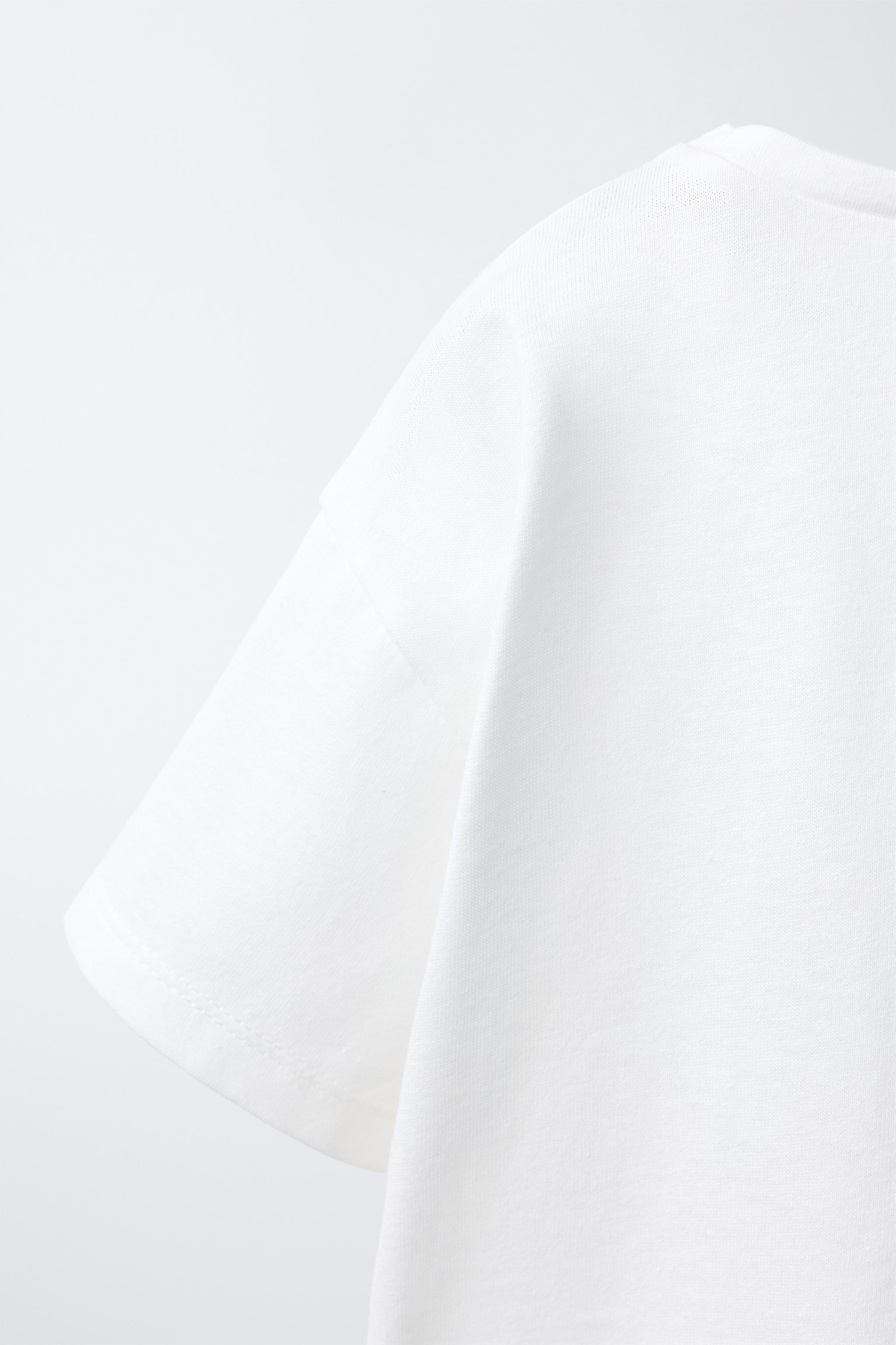T-SHIRT IMPRIMÉ EN VELOURS BOUCLÉ