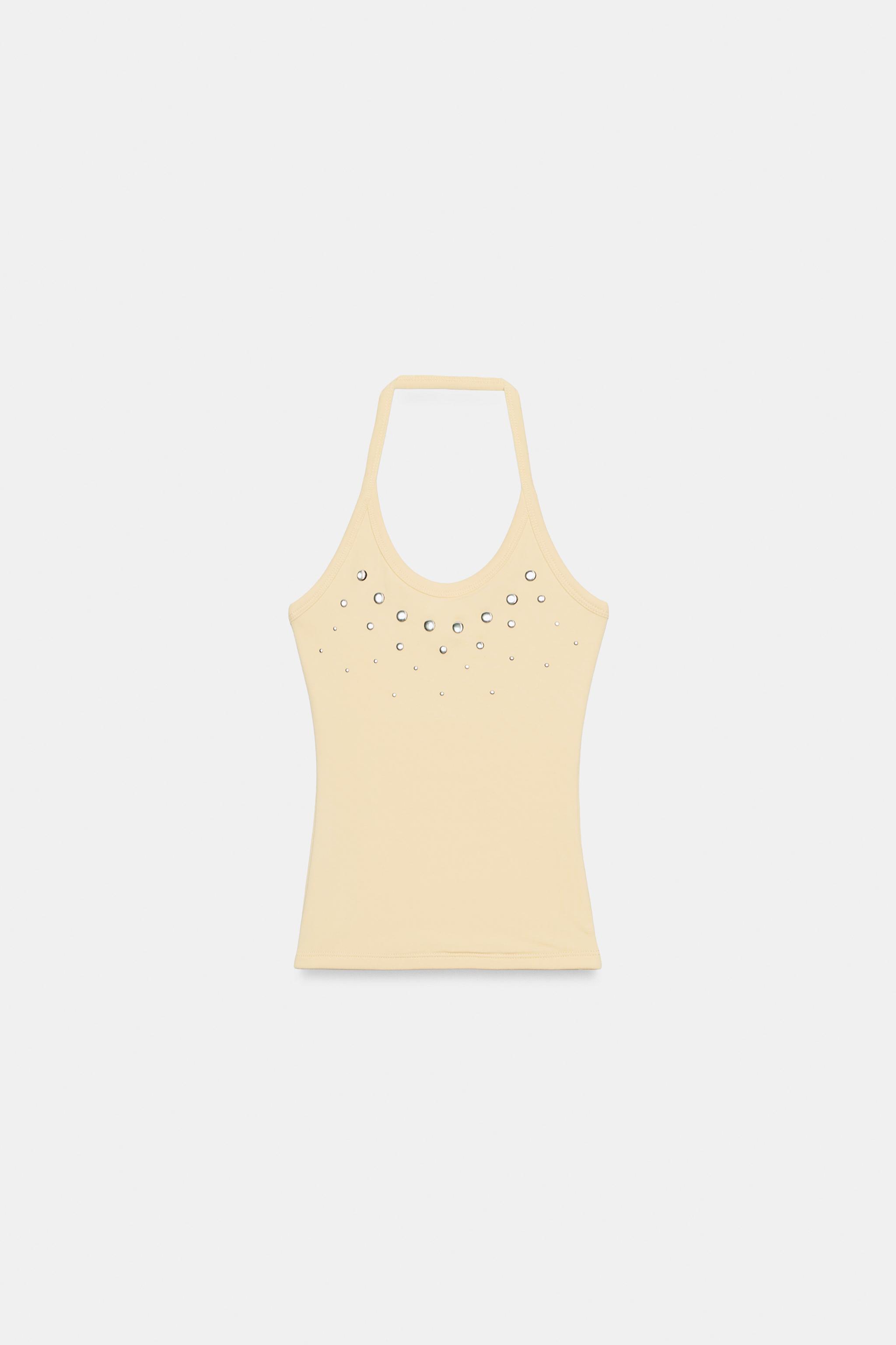 Zara ZIMBALI HALTER TOP görsel 5