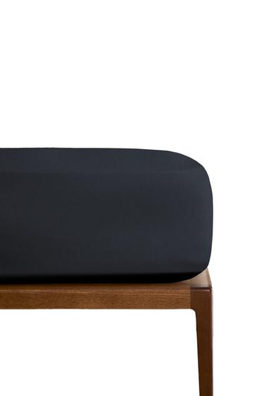 Zara SATEEN FITTED SHEET | 15.7" THICK (1000 THREAD COUNT) - Dark navy