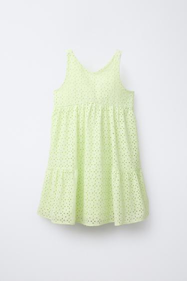SCHIFFLY DRESS - Lime by Zara