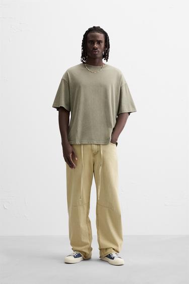 T-SHIRT PIÈCE PHOTOGRAPHIQUE - Vert de Zara - Image 0