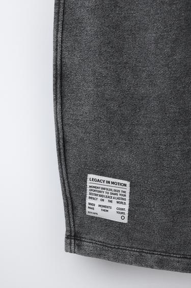 PANTALON OVERSIZE EFFET DÉLAVÉ - Noir de Zara - Image 2