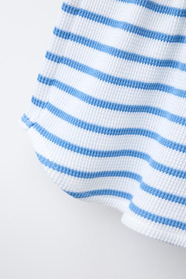 WAFFLE T-SHIRT AND BERMUDA SHORTS SET - striped by Zara - Image 5
