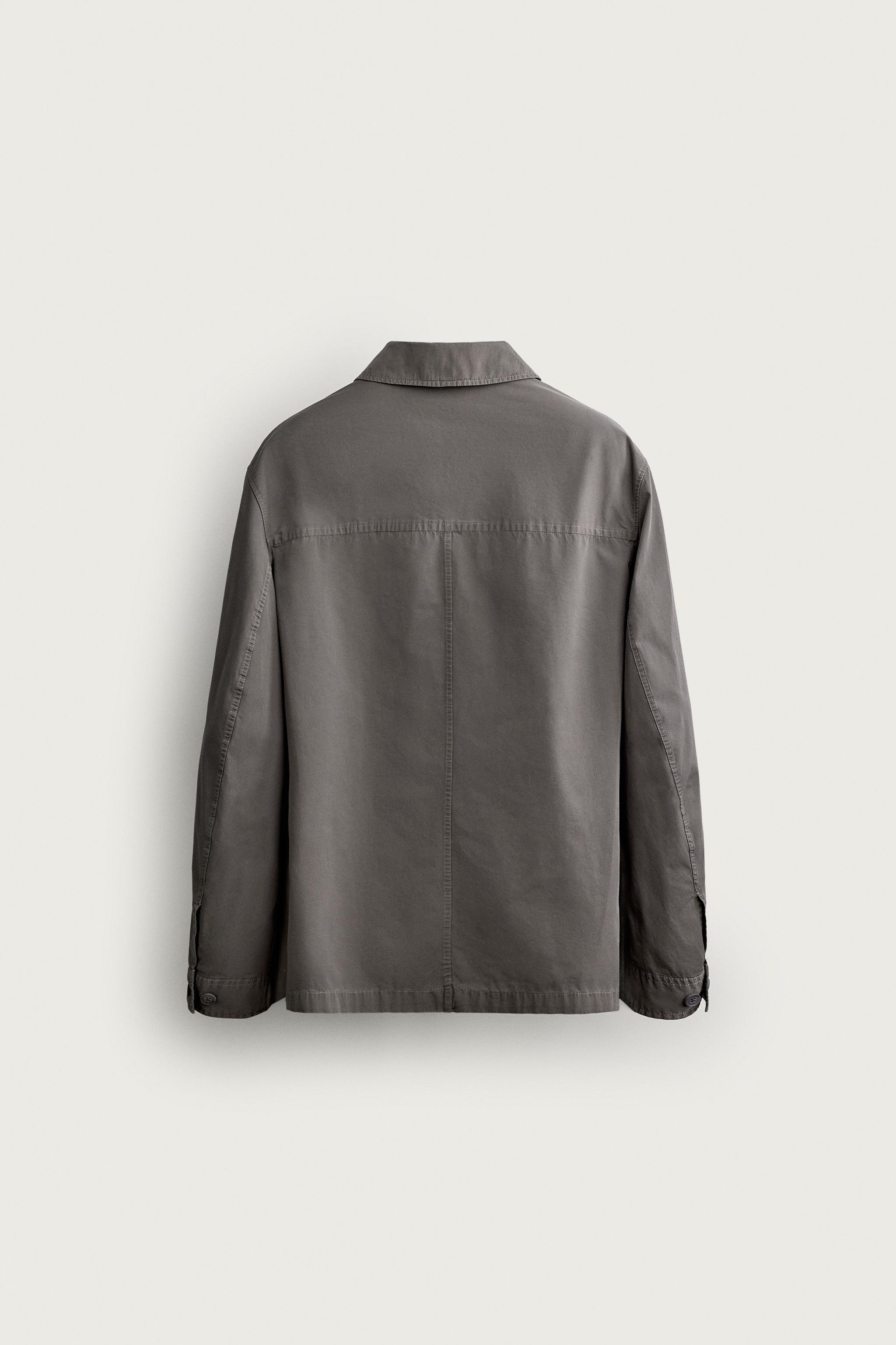 Zara LIGHTWEIGHT POCKET OVERSHIRT — фото 7