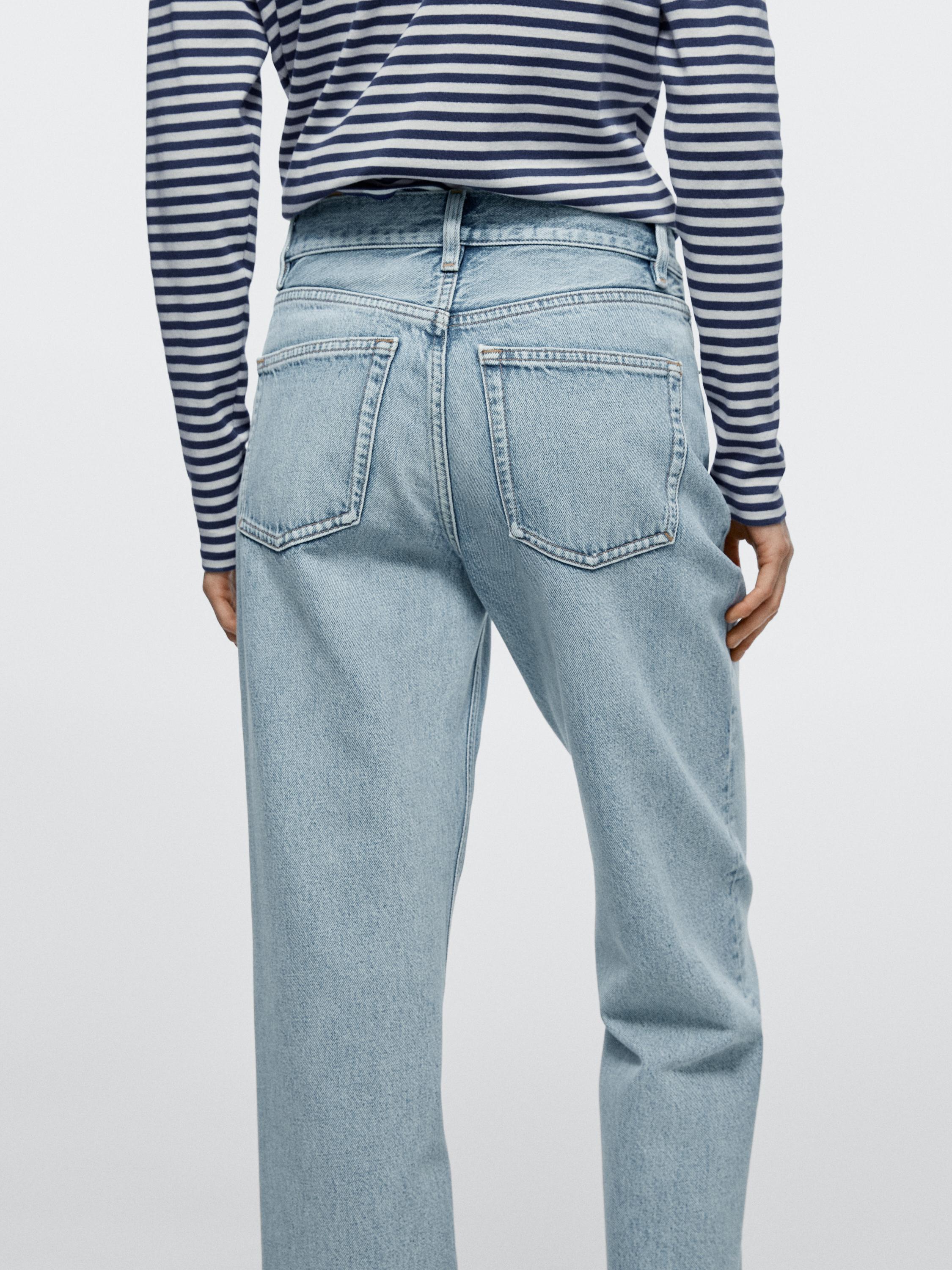 Jean straight taille haute