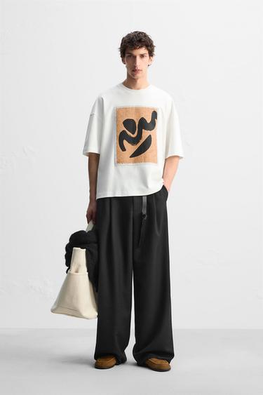 GRAPHIC PATCH SWEATSHIRT - White by Zara