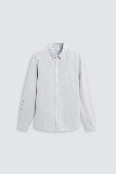 OXFORD SHIRT - White / Grey by Zara