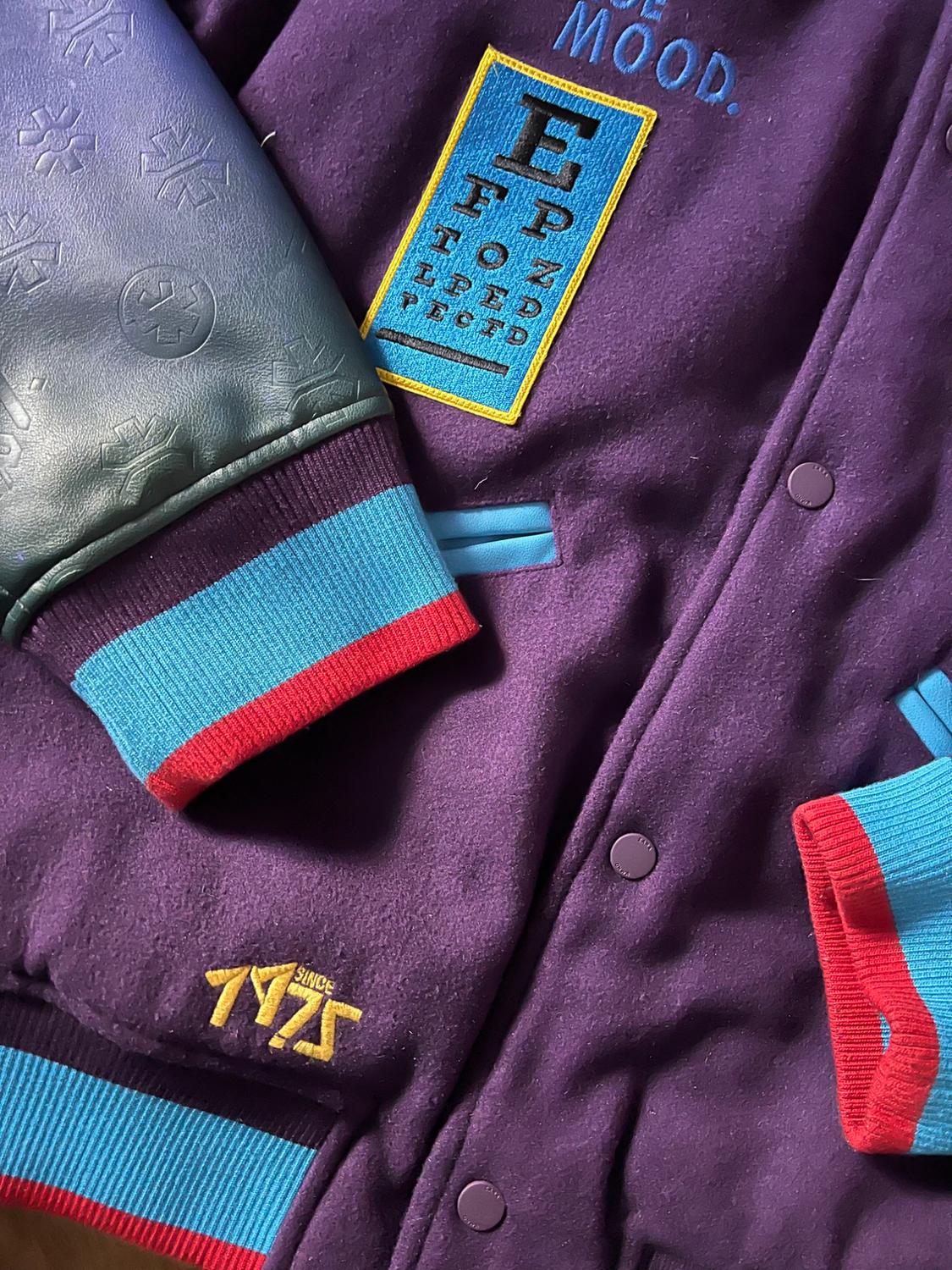 BOMBER JACKET WITH CONTRAST PATCHES - Image 3