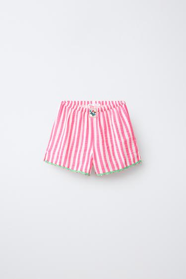 6-14 YEARS/ TEXTURED STRIPED PYJAMAS - Pink by Zara - Image 3