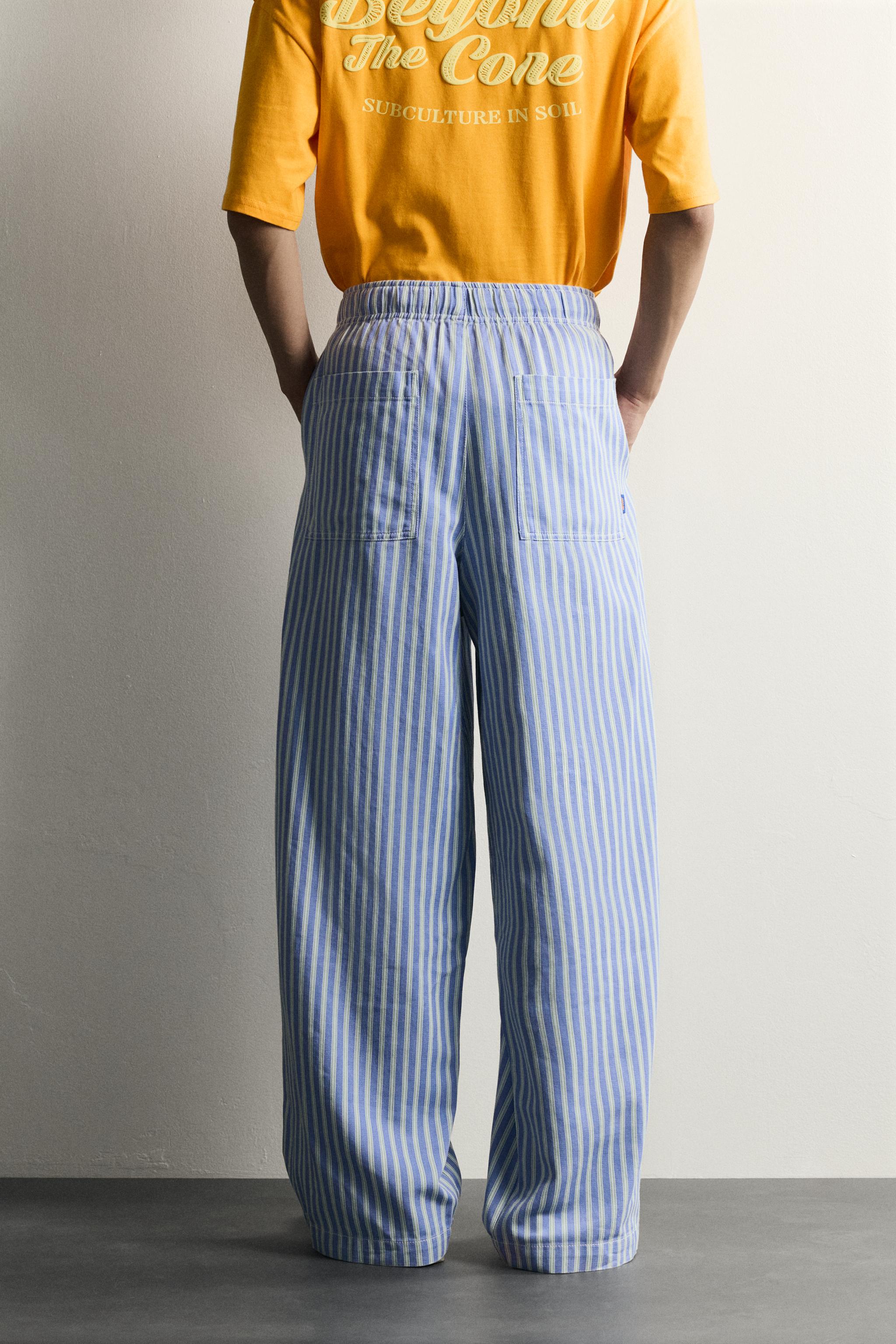 PANTALON BAGGY FIT RAYURES