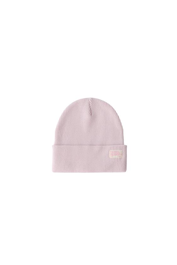 GORRO PUNTO CANALÉ ETIQUETA - Rosa pastel de Zara - Imagen 0