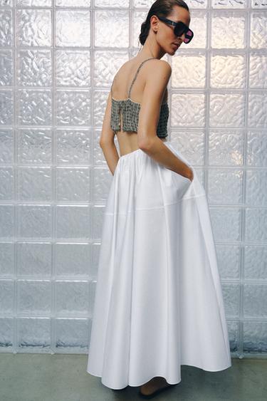ZW COLLECTION VOLUMINOUS SKIRT - White by Zara - Image 2