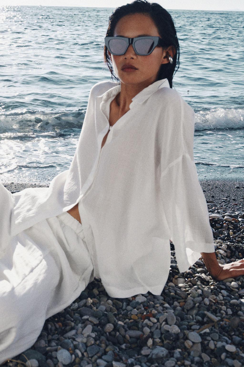 ZW COLLECTION FLOWY OVERSIZED SHIRT - image 2