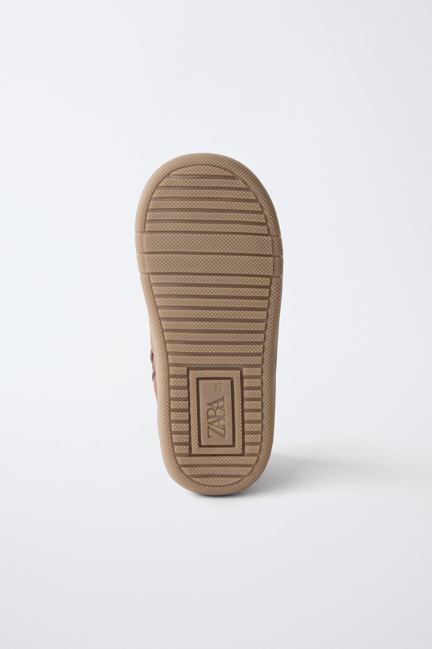 Детские ботинки Zara Leather Barefoot Chelsea, цвет: Коричневый — фото 8
