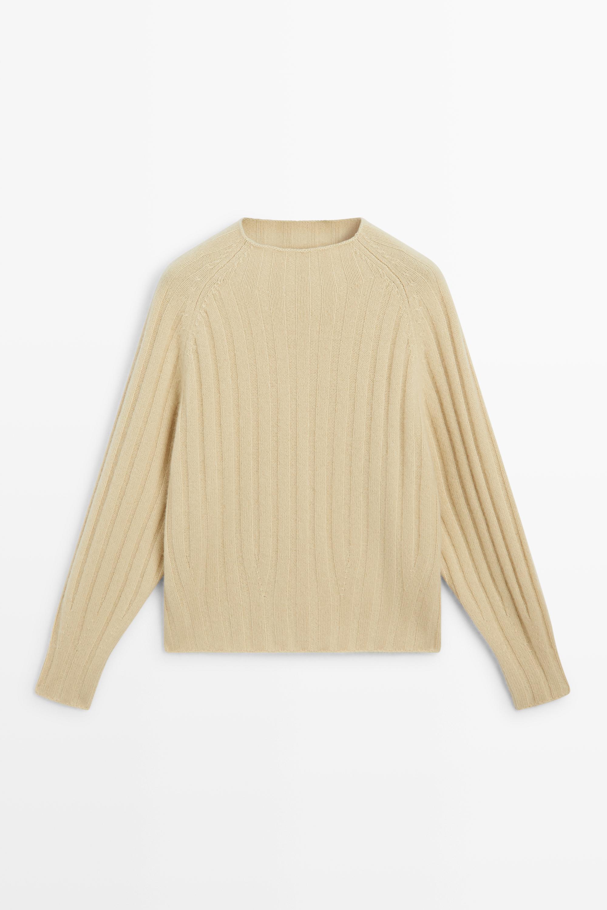 Pull col montant 100 % cachemire