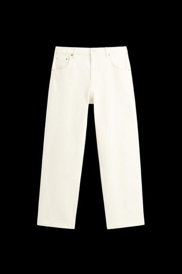Zara ADJUSTABLE RELAXED FIT JEANS - Oyster-white - Image 0