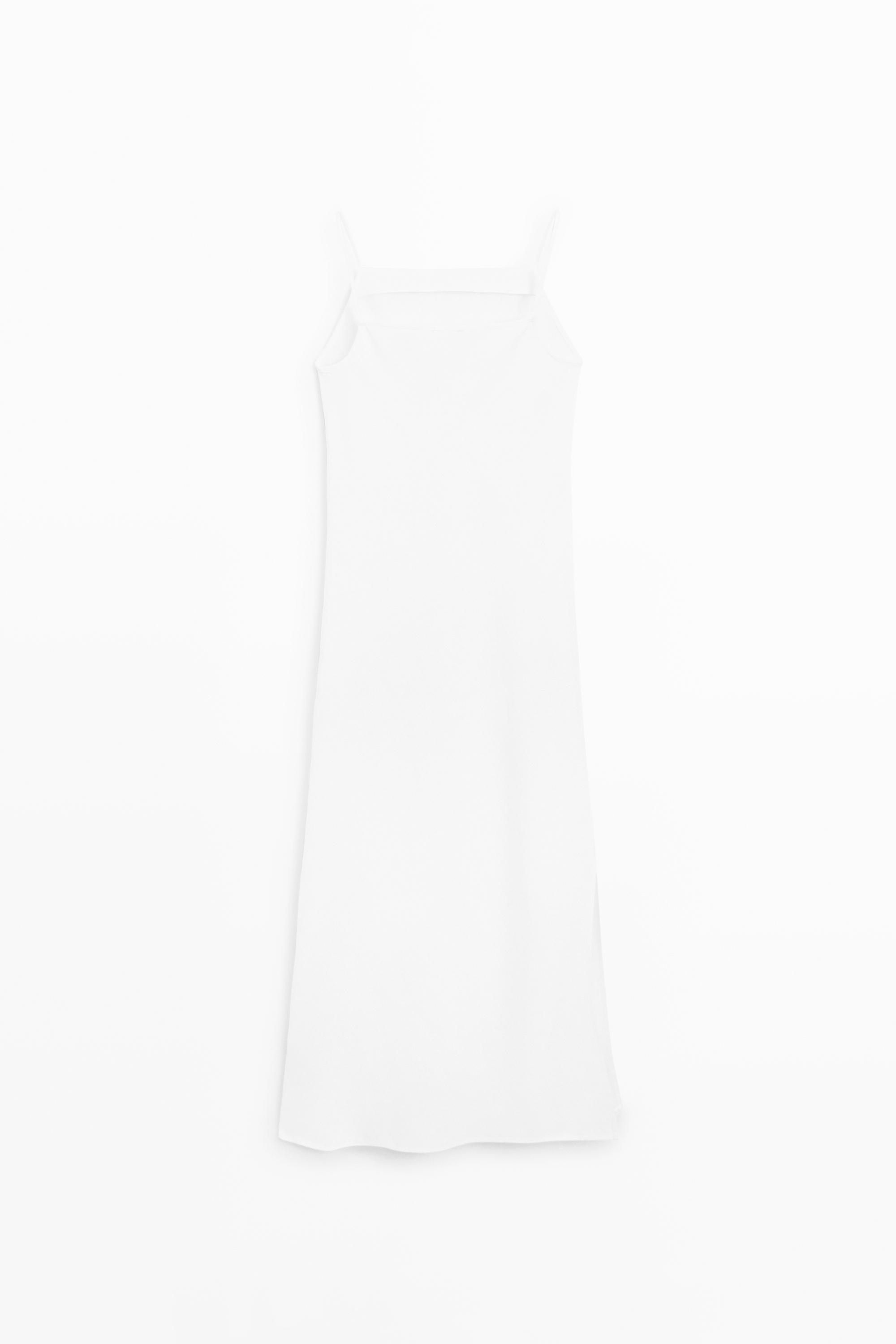 Robe midi encolure droite 100 % lin
