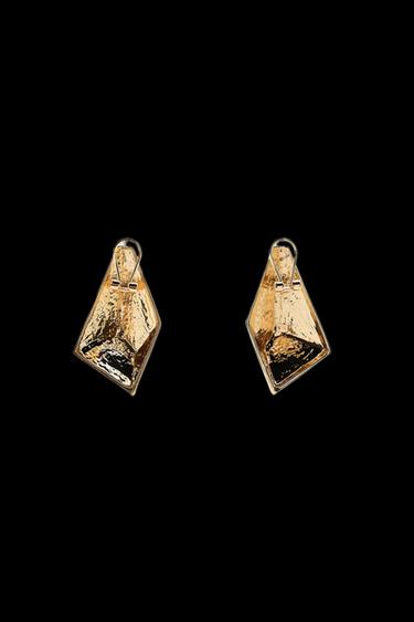 Zara MAXI GEOMETRIC EARRINGS - Golden