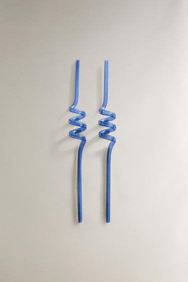 PACK POPOTE INFANTIL ESPIRAL TRITAN™ COLORES (PACK 2) - Azul de Zara