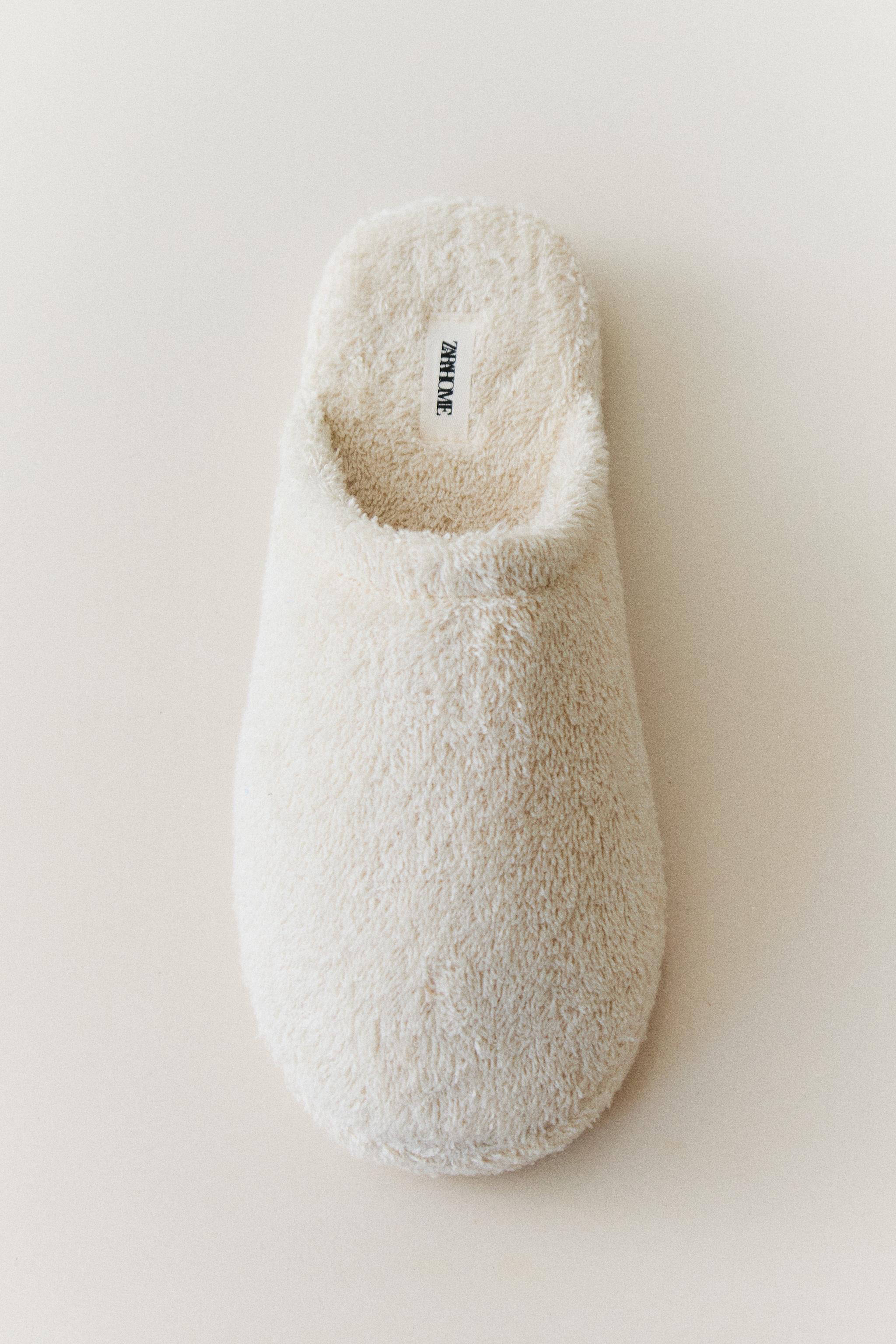 TERRY FLATFORM SLIPPERS