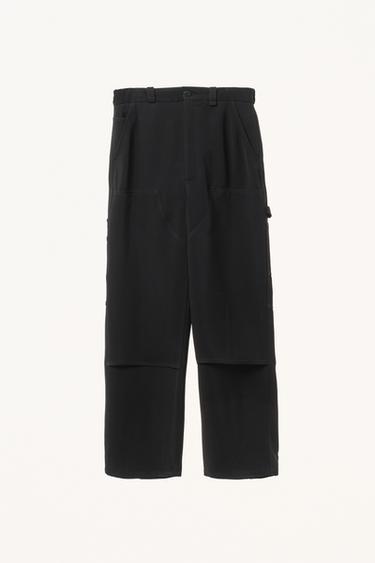 WILLY CHAVARRIA X ZARA フルイドカーペンターパンツブラックZaraのWILLY CHAVARRIA X ZARA フルイドカーペンターパンツ - ブラック 