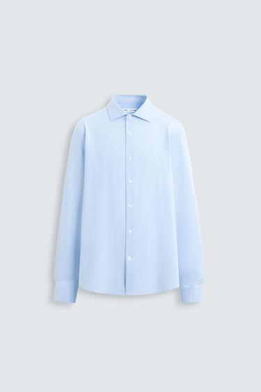Zara REGULAR FIT SHIRT - Sky blue