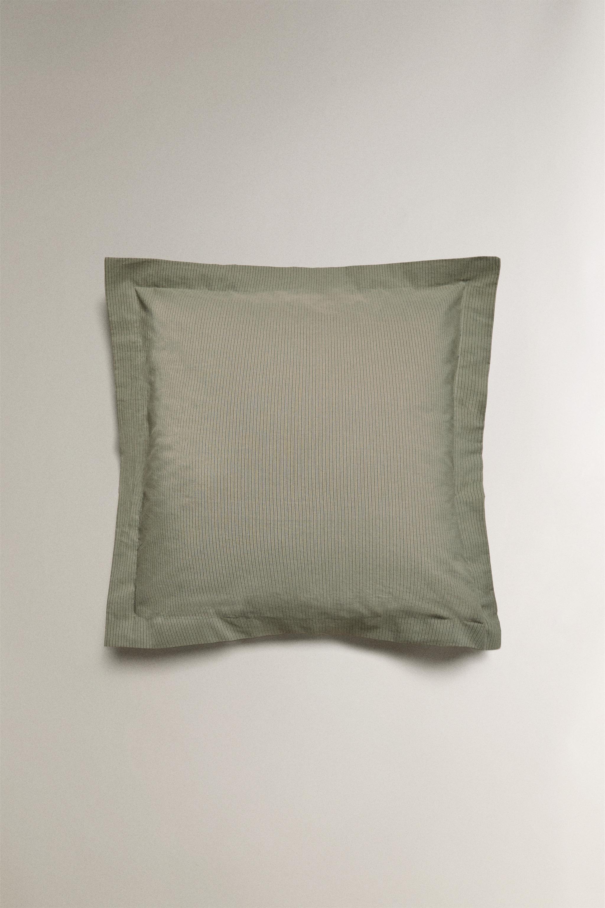 STRIPED COTTON PILLOWCASE