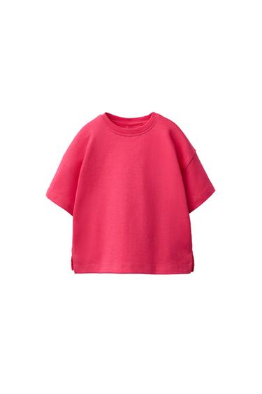 HLADKÉ TRIČKO INTERLOCK - Jahodová od Zara