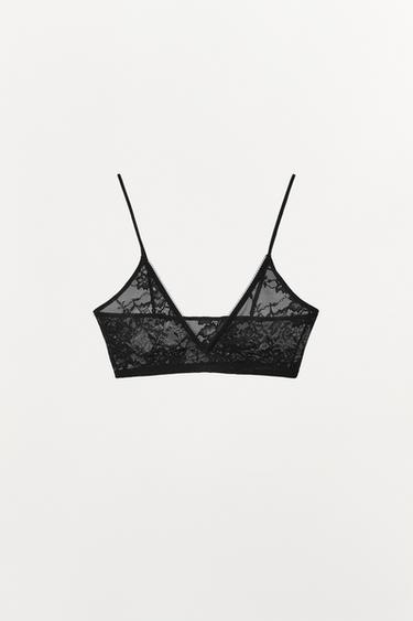 BRALETTE BODY SHAPE MED BLONDE - Sort fra Zara