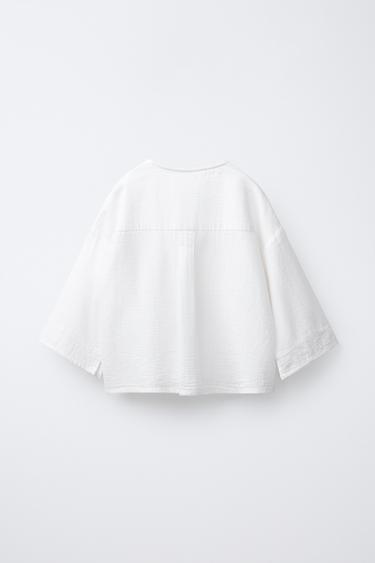 WIDE SLEEVE SHIRT - Ecru by Zara - Image 1