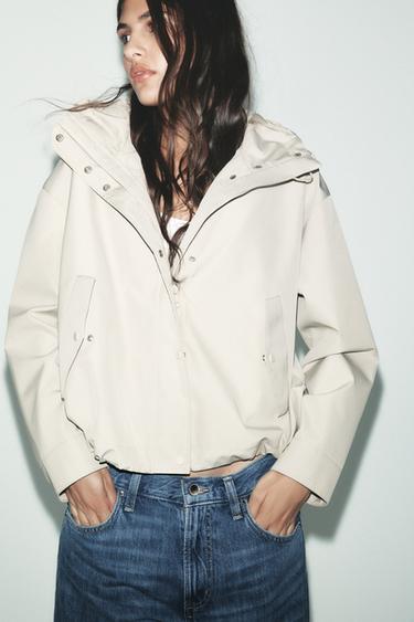 HOODED JACKET - Stone by Zara