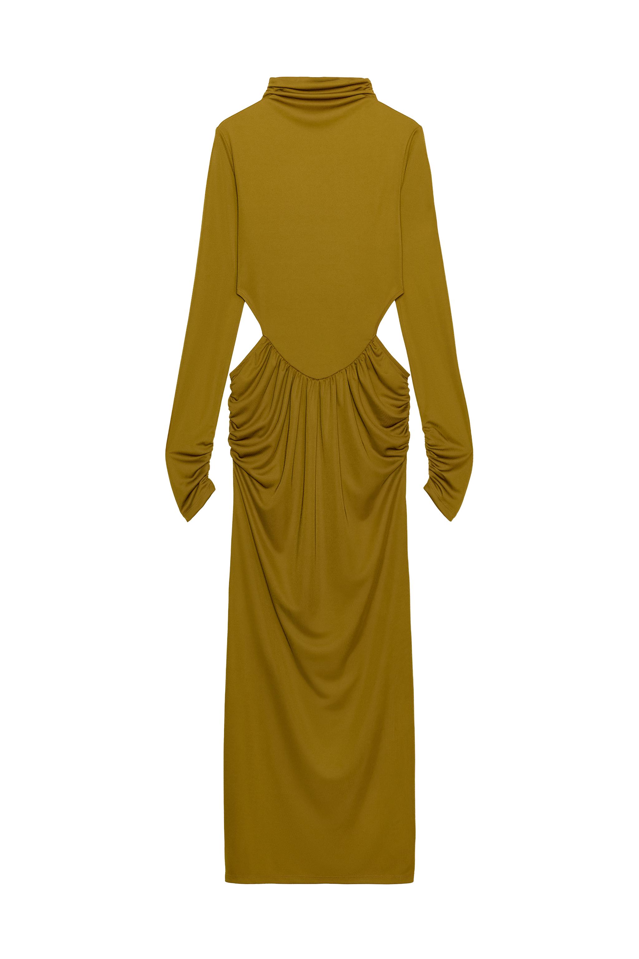 zara long sleeve cut out dress Ringing-N Twist Front Cutout Long Sleeve Women Dress Zara-Craft