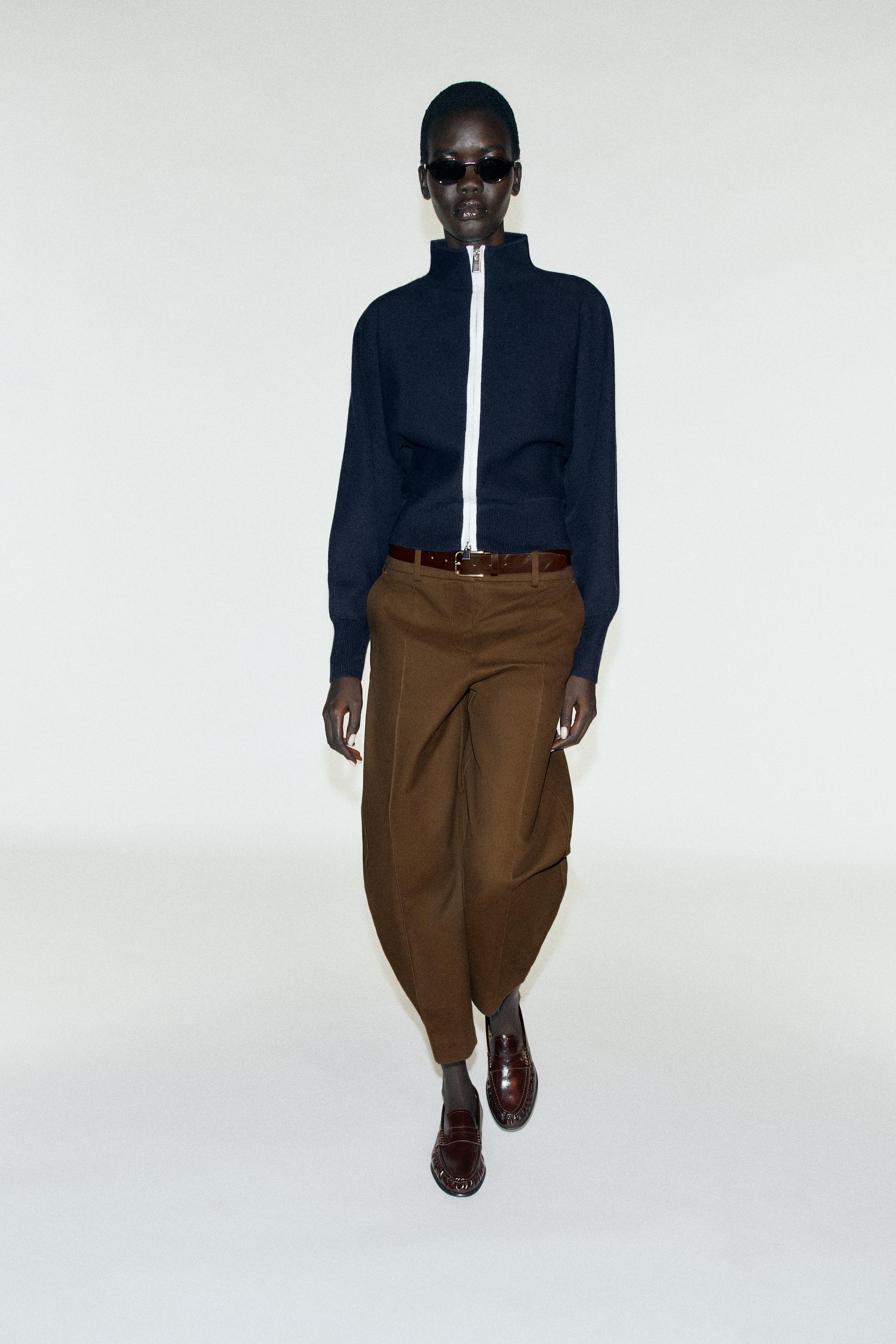 BELTED BALLOON PANTS
