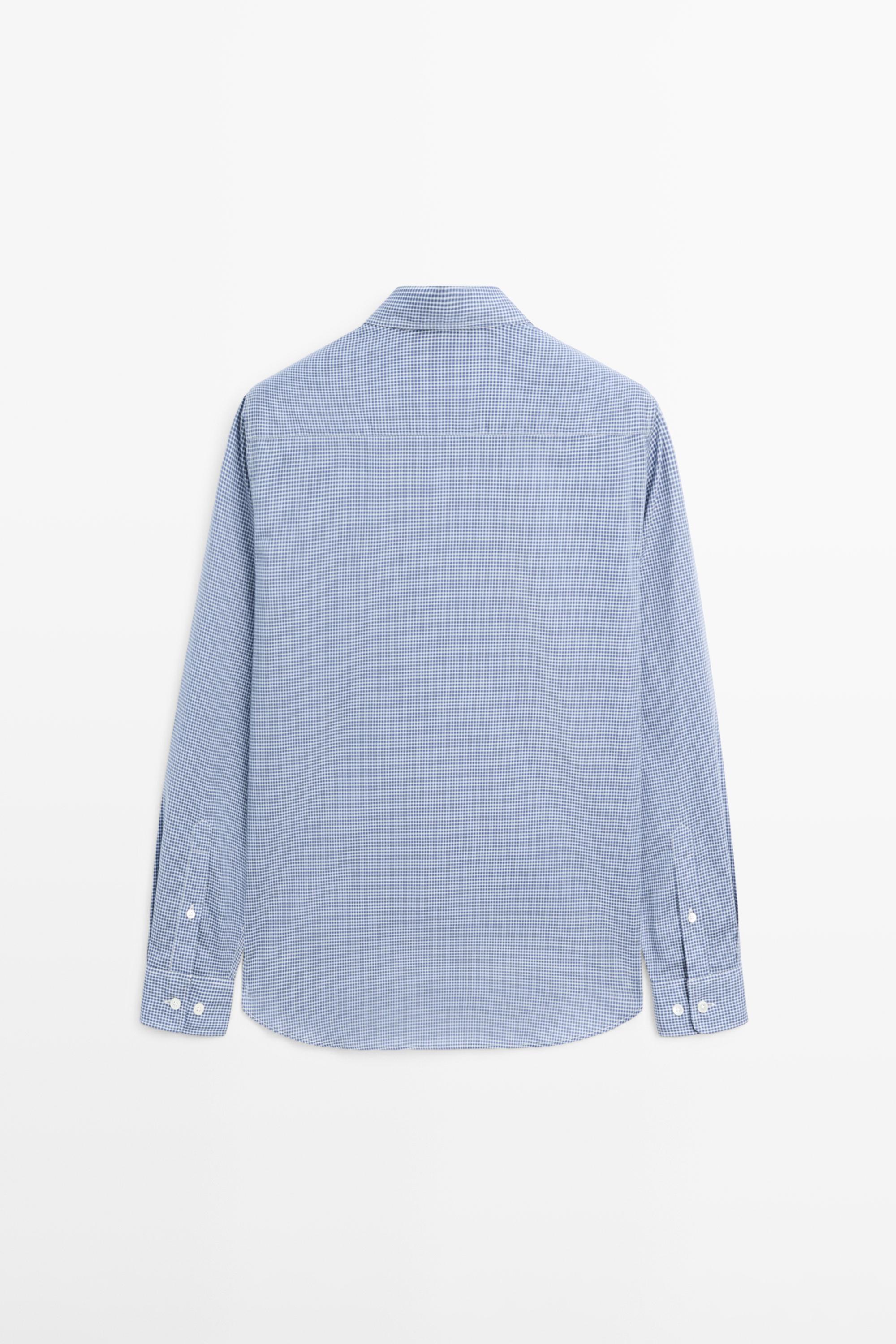Regular fit check 100% cotton shirt