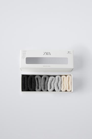 FOUR-PACK OF SOCKS IN A BOX - Grey by Zara