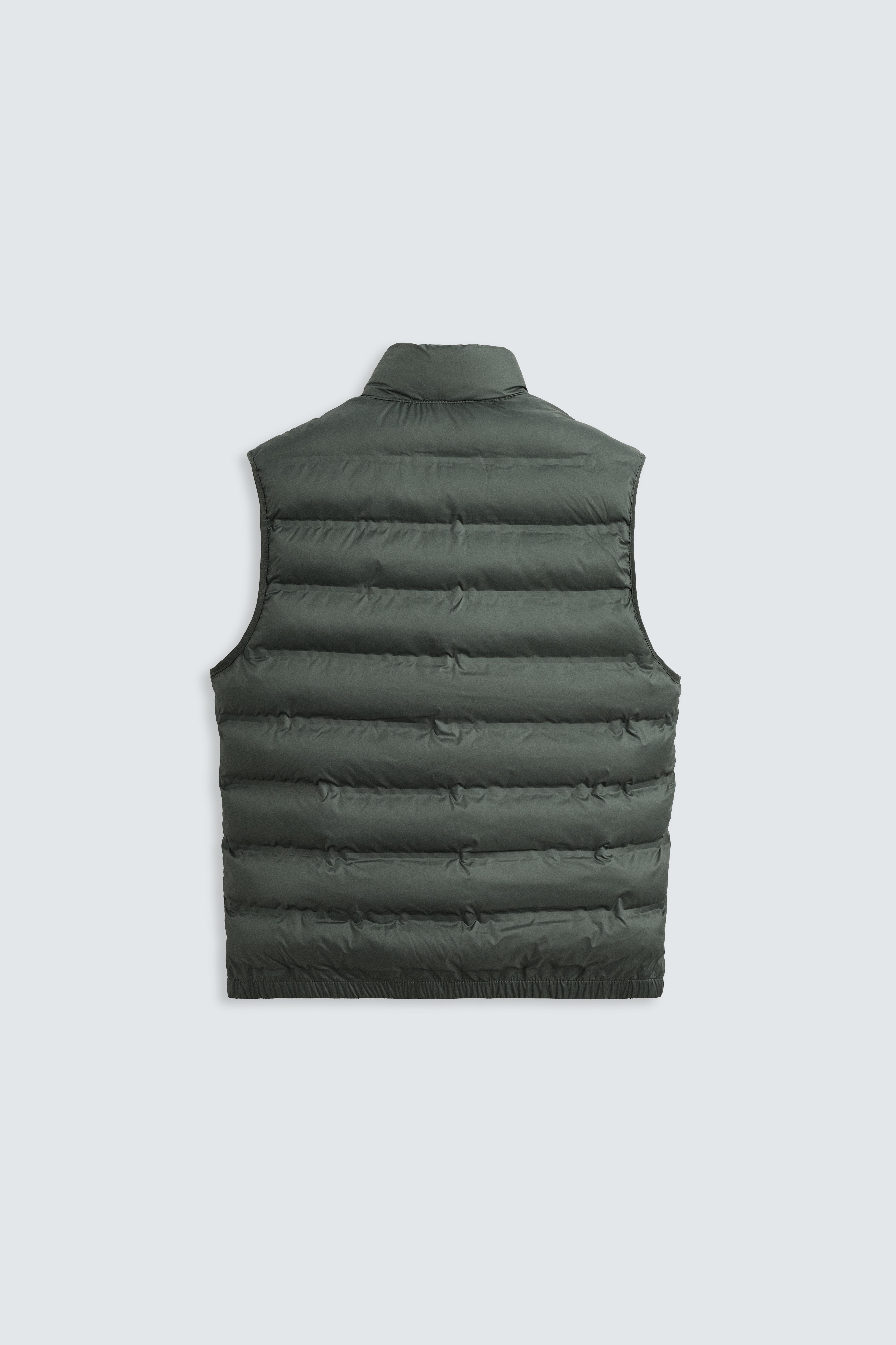★ZARA★ WATER-REPELLENT WINDPROOF PUFFER GILET ULTRALIGHT WATER REPELLENT VEST - Green | ZARA United States