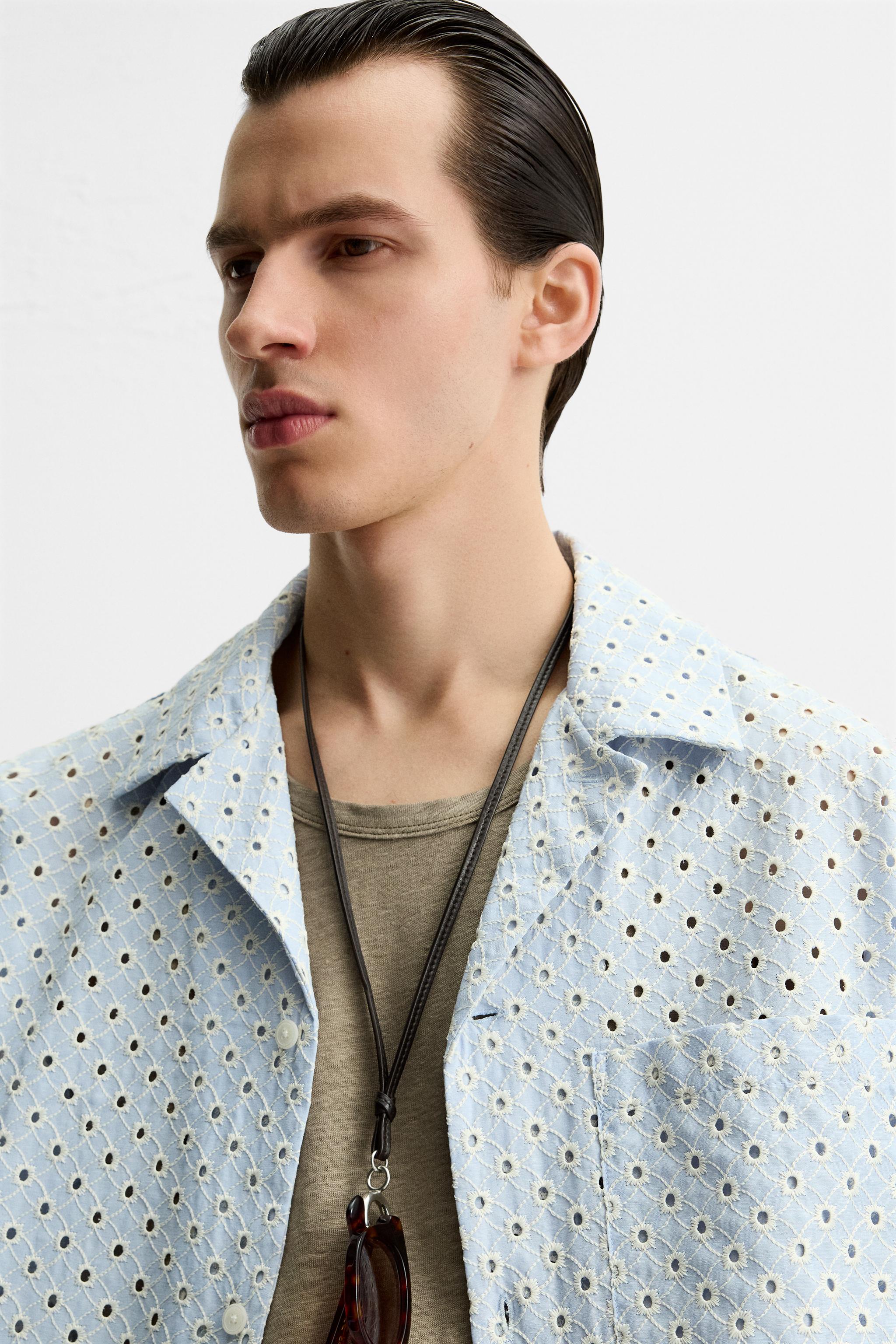 Zara CAMISA BORDADO PERFURADO Centro Colombo